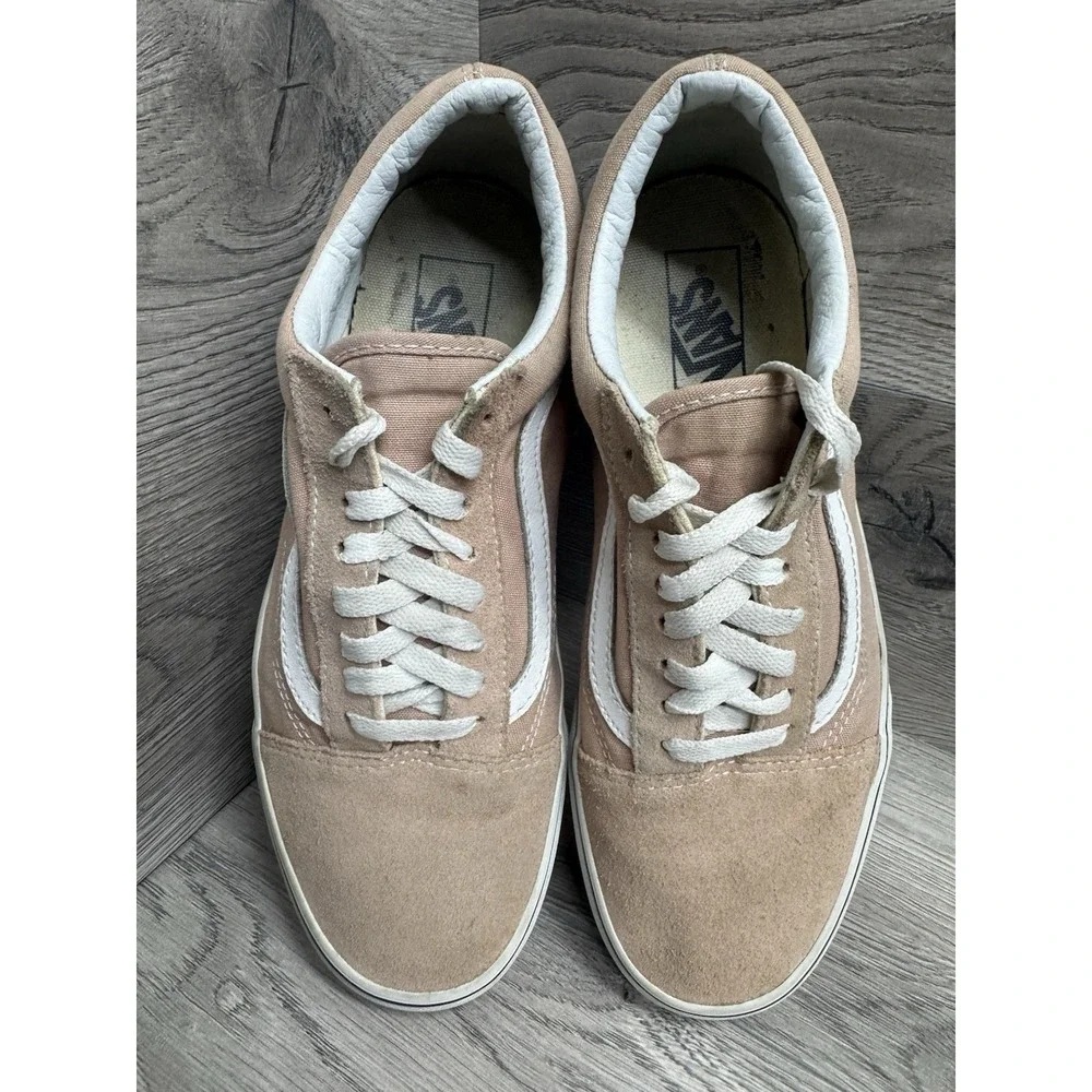 Vans Old Skool Low top Rose Suede Canvas Skate Shoes Mens 9 Womens 10.5